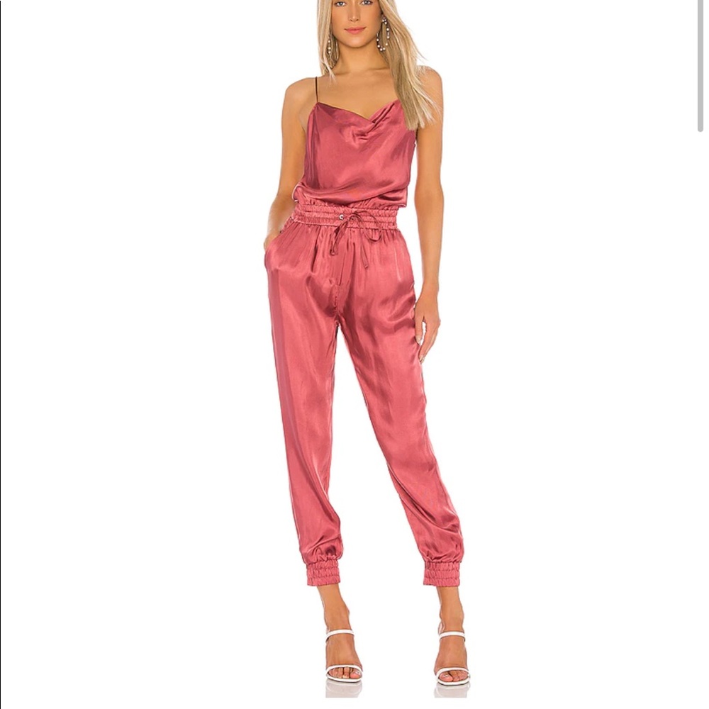 Cinq a Sept Finnley jumpsuit in pink copper